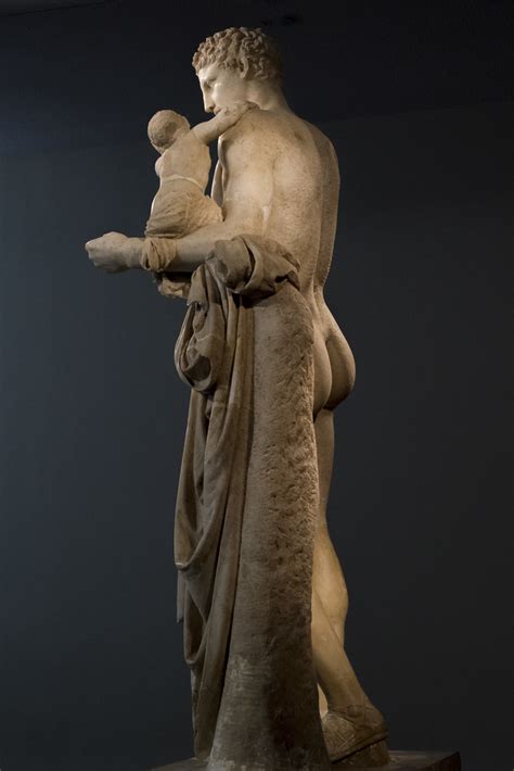 hermes with the infant dionysus|the god hermes by praxiteles.